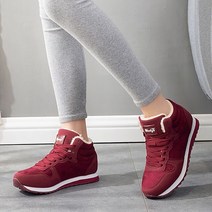 여성용 스노우 부츠 사이즈 5 하이킹 플리스 따뜻한 신발 야외 스키 두꺼운, 04 Purple_01 37