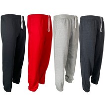 남자 플리스 조거 스위트팬츠 사이즈, 2 Pack-Black_4XL