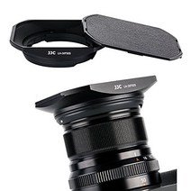 JJC 금속 정사각형 렌즈 후드 + 후드 캡 Fujifilm Fujinon XF 50mm F2 R WR 렌즈 용 X-T4 X-T200 X-Pro3 X-A7 X-Pro2 X-T3 X-T2 X-T1 X-T30 X-T20 X-T10 에 대응 블랙