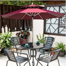 [R.B]파라솔 팔각파라솔 팔각 카페 대형파라솔 2중파라솔 캠핑 낚시 스타일 카페스타일, 블루