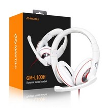 [MAXTILL] [헤드셋] GM-L100H [화이트], 화이트