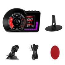 8 가지 색상 6 알람 기능 속도계 HUD 가속 테스트 OBD GPS 듀얼 시스템 밀리미터 F15 RPM 게이지 자동차 헤드 업 디스플레이 주행 기록계 거리 측정