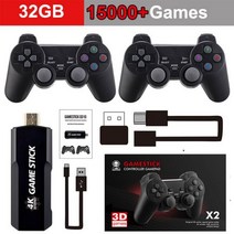 레트로게임기 휴대용 가정용 추억신제품 GD10 4K HD PSP 홈 비디오 6000 + 게임 콘솔 판도라 박스 2 인용, 03 GD10 32G black