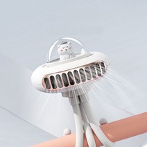 Cogot 미니 선풍기 문어 선풍기 3 in 1 선풍기, 흰색