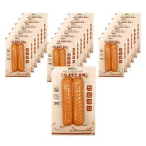 허닭 [본사당일출고] 닭가슴살 소시지 그릴후랑크100g 훈제(1팩 당180kcal), 20팩, 100g