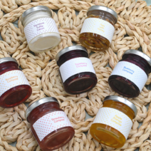 샘플러 8종 수제 콩포트 잼 5종 시그니처 트러플 크림 견과류 꿀절임, 애플망고