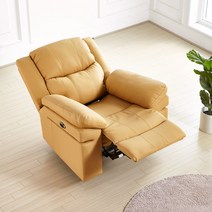 스스디 컴포트 전동 리클라이너 소파, 1인_딥네이비