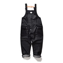 남성 캐주얼 점프슈트 창석일수 나시 멜빵 남 청바지 와이드 카고룩 노부팬츠