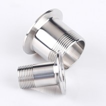 호스니플 멀티조인트 농수관 12 34 1 2 NPT 남성 x 페룰 OD 505mm 64mm 775mm 트라이 클램프 304 스테인레스 스틸 위생 피팅 홈 브, DN50OD77.5MM