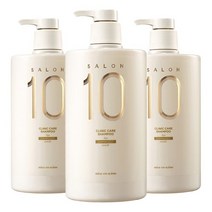미쟝센 살롱 클리닉 10 SALON10 손상모발용 단백질 샴푸 990ml 3개