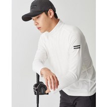 21FW [AIR FLAKE]화이트 AIR FLAKE 반집업 티셔츠 HUTS1D772OW