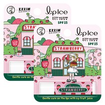 멘소래담 립아이스 스트로베리 립밤x2개 SPF15 과일 자외선차단 프리미엄 립케어, 3.5g, 딸기, 2개