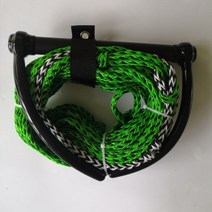 단일 핸들 웨이크 보드 특수 로프 수상 스키 로프 모터 요트 드래그 로프 미끄럼 방지 핸들 서핑 수상 스키 장비, 초록, [02] green