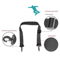 스노우보드 스키 부츠 다기능 휴대용 어깨 가죽 끈 아이스 스케이트 남성과 여성, 검은색