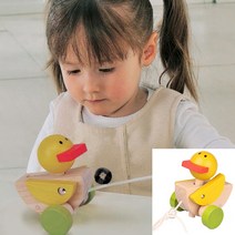얄미운 오리 끌기 놀이 아기 원목 장난감 걷는아기 22개월아기