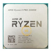 AMD Ryzen 5 PRO 2400GE R5 3.2 GHz 쿼드 코어 8 스레드 CPU 프로세서 YD240BC6M4MFB 소켓 AM4 35W