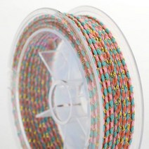 금사 은사 마크라메 실 재료 부자재 수제 다색 코튼 로프 금실 3 색 실 DIY 꼰 팔찌 짠 2mm