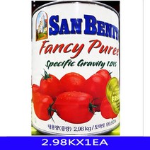 W3C4968P 식자재 대용량 통조림 음 캔 업소용 토마토퓨레 베니토 2.98KX1EA 토마토 식재료 깻잎 반찬 통조림, PD 1