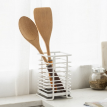 한샘 큐브 사각 수저통 대, 화이트, 2개