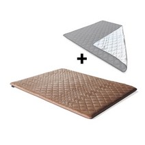 럭스나인 라텍스 토퍼 8cm +핫앤쿨패드 킹브라운 패밀리 세사 요 스프레드 매트