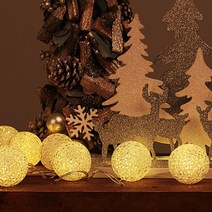 제이벌룬 크리스마스 전구 조명, LED 볼전구 10P 웜등