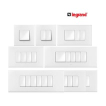 르그랑 아테오 유럽형 정사각 스위치 화이트 콘센트 통신 호텔 인테리어, 4. 4구 스위치