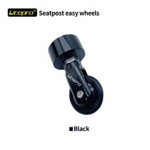 카본휠셋 카본삼발이 라이트웨이트휠 Litepro 새로운 접이식 자전거 시트 튜브 푸시 휠 33.9mm 시트 포스트 eash 바퀴 bmx 시트 포스트 여행용 바퀴 접이식 자전거, 검은 바퀴