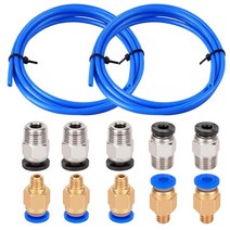 테프론튜브 테프론호스 해빙기호스 블루 PTFE 튜브 Ender 3/3 Pro/3 V2 CR10/10S 용 PC4-M10 공압 피팅, 01 as photo shows