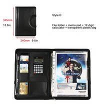 노트커버 공책 휴대용 A4 PU 파일 폴더 서류 가방 사무실 관리자 바인더 비즈니스 계약서 저장 대용량 문서, [08] 육군 녹색