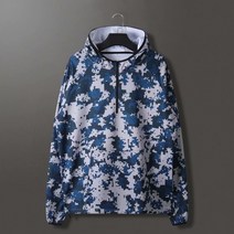 하프집업 체크 밀리터리 2컬러 바람막이 자켓 R028