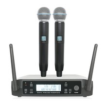 오리지널 shure-GLXD4 무선 마이크 2 Chs UHF 640 ~ 690MHz 전문 핸드 헬드 소형 헤드셋 Shure 파티, 검은색