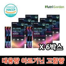 대용량 국내산 아르기닌 6000mg 고함량 6박스 L아르기닌 뉴트리가든 타우린 액상형 블루베리맛 먹기편한 간편섭취 하루한포 HACCP인증 해썹인증