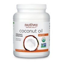 Nutiva Coconut Oil 누티바 리파인드 정제 코코넛 오일 78oz(2.3L), 2.3L, 1개