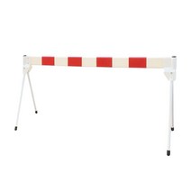 국내산 접이식 바리게이트 흰색 빨강 접어바 CS160 150cm 별도 조립없이 접었다 폈다 반사지테이프
