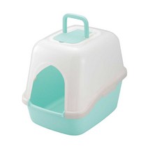 펫투비 리첼 코럴 고양이 후드형 화장실 라이트블루 R, 소니하니 m12 c17 본상품선택