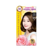 미쟝센 샤이닝 에센스 새치전용 염색제, 6N 갈색, 1개