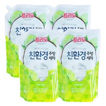 트리오 베이킹소다를 담은 주방세제, 1.2L, 4개