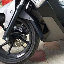 오토바이 부품 피돌이 pcx nmax 앤맥스 엔멕스 악세사리 yamaha nmax v1 v2용 플라스틱 탄소 질감 nmax 155 범위 전면 흙받이 펜더, 없음