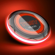Tosy 360 LED 얼티메이트 플라잉 듀오 디스크 & 부메랑 led원반 원반던지기 플라잉디스크 캠핑놀거리 얼티밋디스크, 플라잉 디스크 단품, 레드