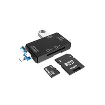 파인큐브 usb3.0 블랙박스 SD/TF 멀티 카드리더기 C-OTG3, 블랙
