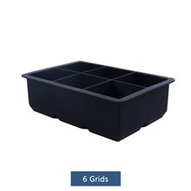 가정용 아이스크림 기계 홈메이드 만들기 제조기 수제 메이커 머신 big ice tray 금형 Giant jumbo 대형 식품 등급 실리콘 ice cube square tray, 8가드