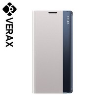 P437 갤럭시노트8 클리어 뷰 커버 가죽 핸드폰 케이스