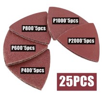 차량 샌딩디스크 사포 25pcs 후크 및 루프 삼각형 사포 8080MM 샌딩 디스크 318 인치 진동 멀티 도구 패드, 03 25pcs sandpaper