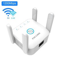 PIXLINK LV-AC24 무선 5G 2.4Ghz 와이파이 리피터 익스텐더 1200Mbps 증폭기 802.11N 장거리 AP 신호 부스터, CHINA_UK plug | White 2.4G 5G