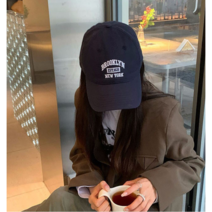 [메리메리] 1631뉴욕 볼캡 남녀공용모자 캡모자, 블랙