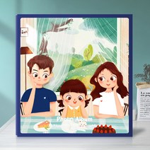 포토노트 대용량 홈 판 삽화식 기념 사진첩 567 인치 붉은 흙 성장책 4886977295, 닫다 하우스 즐겁다 (여성 보물 )증