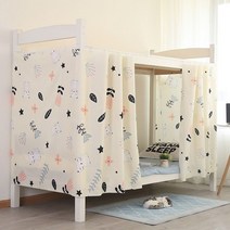 SKANDSALO 기숙사 2층침대 암막커튼 숙면 필수 완소템 항공배송, 밝은 녹색 티베트어 별 1 개
