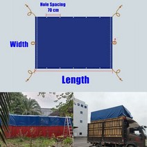 방수포 대형 트럭 PVC 블루 엣지 높은 방수 내마모성 지붕 캔버스, 10.Truck Tarpaulin - 4.8mx9m