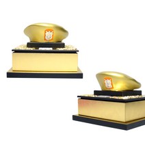 샵민트 전역 기념패 진급 축하 상패 베레모상패 금속감사패, 골드