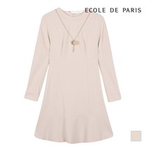 [에꼴드파리] 솔리드 미디 원피스_C8ZWOA009D